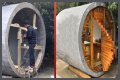 I turned a concrete water pipe into a stunning tiny home…I came up with the idea on a building site & it only cost £12k